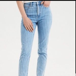 Striped American eagle mom jeans size 12